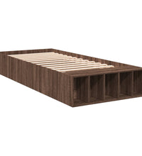 Bettgestell Braun Eichen-Optik 75x190 cm Holzwerkstoff