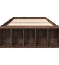 Bettgestell Braun Eichen-Optik 75x190 cm Holzwerkstoff