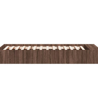 Bettgestell Braun Eichen-Optik 75x190 cm Holzwerkstoff