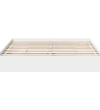 Bettgestell mit Schubladen Weiß 200x200 cm Holzwerkstoff