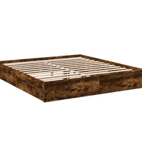 Bettgestell mit Schubladen Räuchereiche 200x200cm Holzwerkstoff