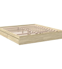 Bettgestell mit Schubladen Sonoma-Eiche 180x200cm Holzwerkstoff