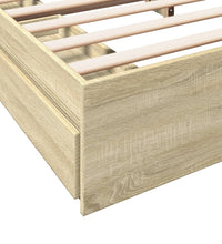 Bettgestell mit Schubladen Sonoma-Eiche 180x200cm Holzwerkstoff