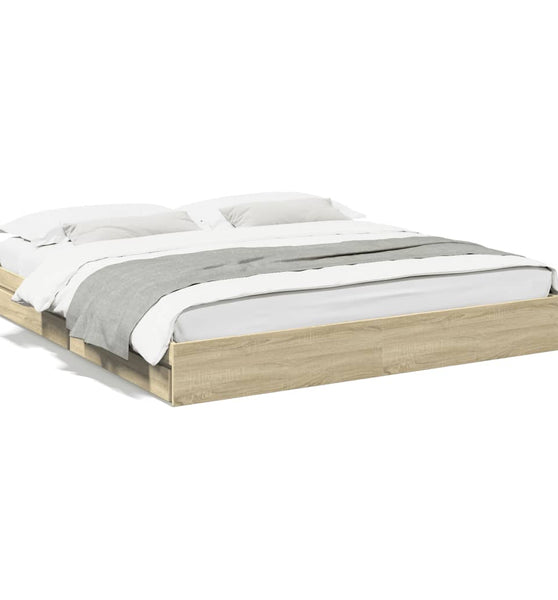 Bettgestell mit Schubladen Sonoma-Eiche 180x200cm Holzwerkstoff