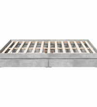 Bettgestell mit Schubladen Betongrau 180x200 cm Holzwerkstoff