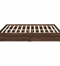 Bettgestell mit Schubladen Braun Eichen-Optik 180x200 cm