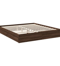 Bettgestell mit Schubladen Braun Eichen-Optik 180x200 cm