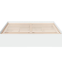 Bettgestell mit Schubladen Weiß 160x200 cm Holzwerkstoff