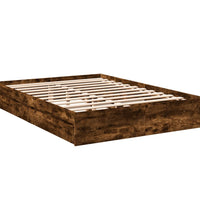 Bettgestell mit Schubladen Räuchereiche 150x200cm Holzwerkstoff