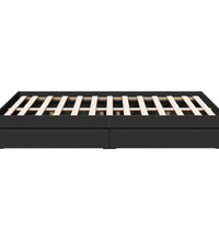 Bettgestell mit Schubladen Schwarz 140x200 cm Holzwerkstoff