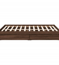 Bettgestell mit Schubladen Braun Eichen-Optik 140x200 cm