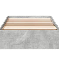 Bettgestell mit Schubladen Betongrau 100x200 cm Holzwerkstoff