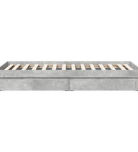 Bettgestell mit Schubladen Betongrau 100x200 cm Holzwerkstoff
