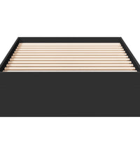 Bettgestell mit Schubladen Schwarz 90x200 cm Holzwerkstoff