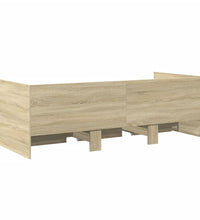 Tagesbett mit Schubladen ohne Matratze Sonoma-Eiche 90x190 cm