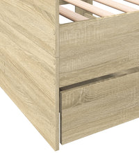 Tagesbett mit Schubladen ohne Matratze Sonoma-Eiche 90x190 cm