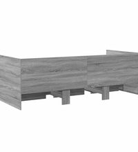 Tagesbett mit Schubladen ohne Matratze Grau Sonoma 90x190 cm
