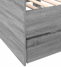 Tagesbett mit Schubladen ohne Matratze Grau Sonoma 90x190 cm