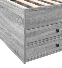 Tagesbett mit Schubladen ohne Matratze Grau Sonoma 100x200 cm