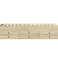 Tagesbett mit Schubladen ohne Matratze Sonoma-Eiche 90x200 cm
