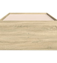 Tagesbett mit Schubladen ohne Matratze Sonoma-Eiche 90x200 cm