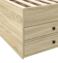 Tagesbett mit Schubladen ohne Matratze Sonoma-Eiche 90x200 cm