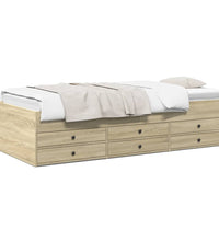 Tagesbett mit Schubladen ohne Matratze Sonoma-Eiche 90x200 cm