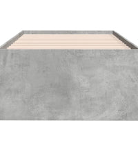 Tagesbett mit Schubladen ohne Matratze Betongrau 90x200 cm