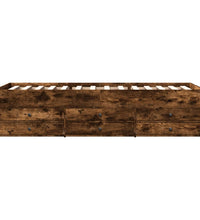 Tagesbett mit Schubladen ohne Matratze Räuchereiche 90x200 cm
