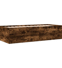 Tagesbett mit Schubladen ohne Matratze Räuchereiche 90x200 cm