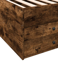 Tagesbett mit Schubladen ohne Matratze Räuchereiche 90x200 cm