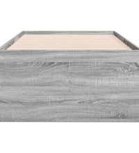 Tagesbett mit Schubladen ohne Matratze Grau Sonoma 90x200 cm