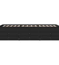 Tagesbett mit Schubladen ohne Matratze Schwarz 90x190 cm