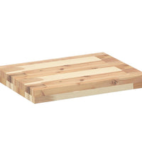 Schweberegale 2 Stk. 60x30x4 cm Massivholz Akazie Unbehandelt