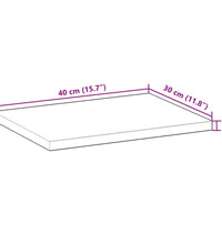 Schweberegale 2 Stk. 40x30x2 cm Massivholz Akazie Ölbehandelt