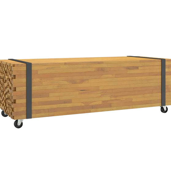 Couchtisch 110x45x35 cm Massivholz Teak