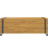 Couchtisch 110x45x35 cm Massivholz Teak