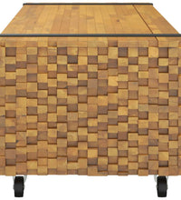 Couchtisch 110x45x35 cm Massivholz Teak