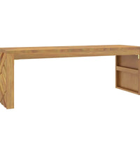 Couchtisch 110x35x38 cm Massivholz Teak