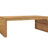 Couchtisch 110x60x38 cm Massivholz Teak