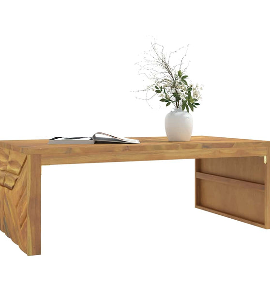 Couchtisch 110x60x38 cm Massivholz Teak