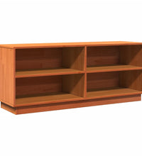 Schuhschrank Wachsbraun 110x34x45 cm Massivholz Kiefer