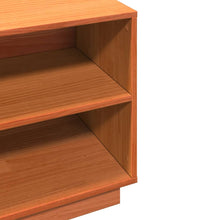 Schuhschrank Wachsbraun 110x34x45 cm Massivholz Kiefer