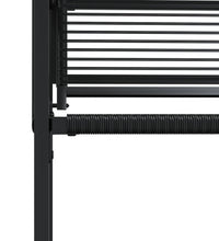 Gartenstühle 4 Stk. Schwarz Poly Rattan