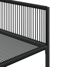 Gartenstühle 4 Stk. Schwarz Poly Rattan