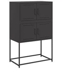 Sideboard Schwarz 68,5x38,5x107 cm Stahl