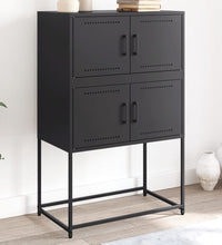 Sideboard Schwarz 68,5x38,5x107 cm Stahl