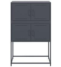 Sideboard Anthrazit 68,5x38,5x107 cm Stahl