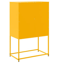 Sideboard Senfgelb 68,5x38,5x107 cm Stahl