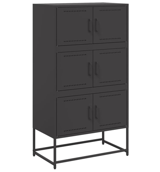 Sideboard Schwarz 68,5x38,5x123,5 cm Stahl